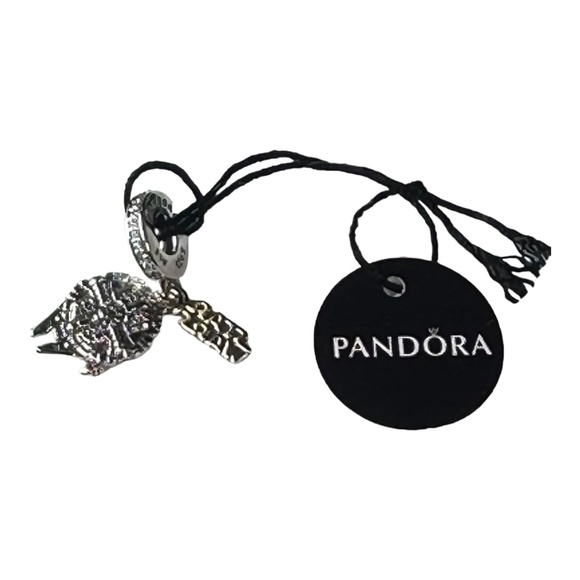 PANDORA Disney Star Wars Millennium Falcon Dangle Charm 798579C01 - Picture 1 of 1